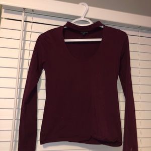 I am selling a maroon blouse from express